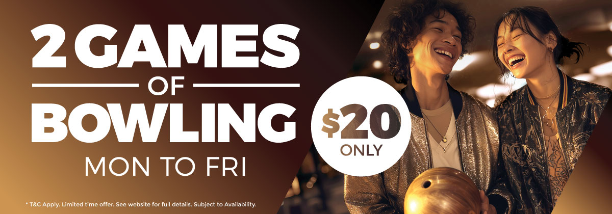 2 Games of Bowling for just $20